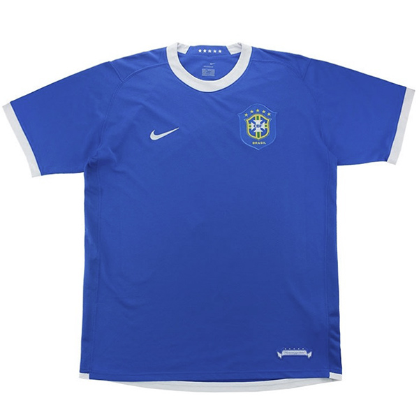Brazil away retro jersey soccer uniform men's second football kit tops shirt 2006